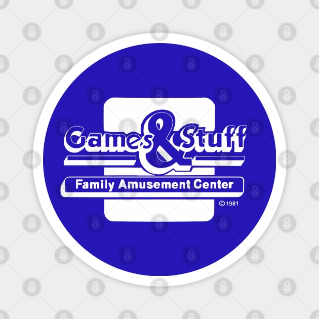 Games and Stuff, An Arcade Center Magnet by Chic and Geeks